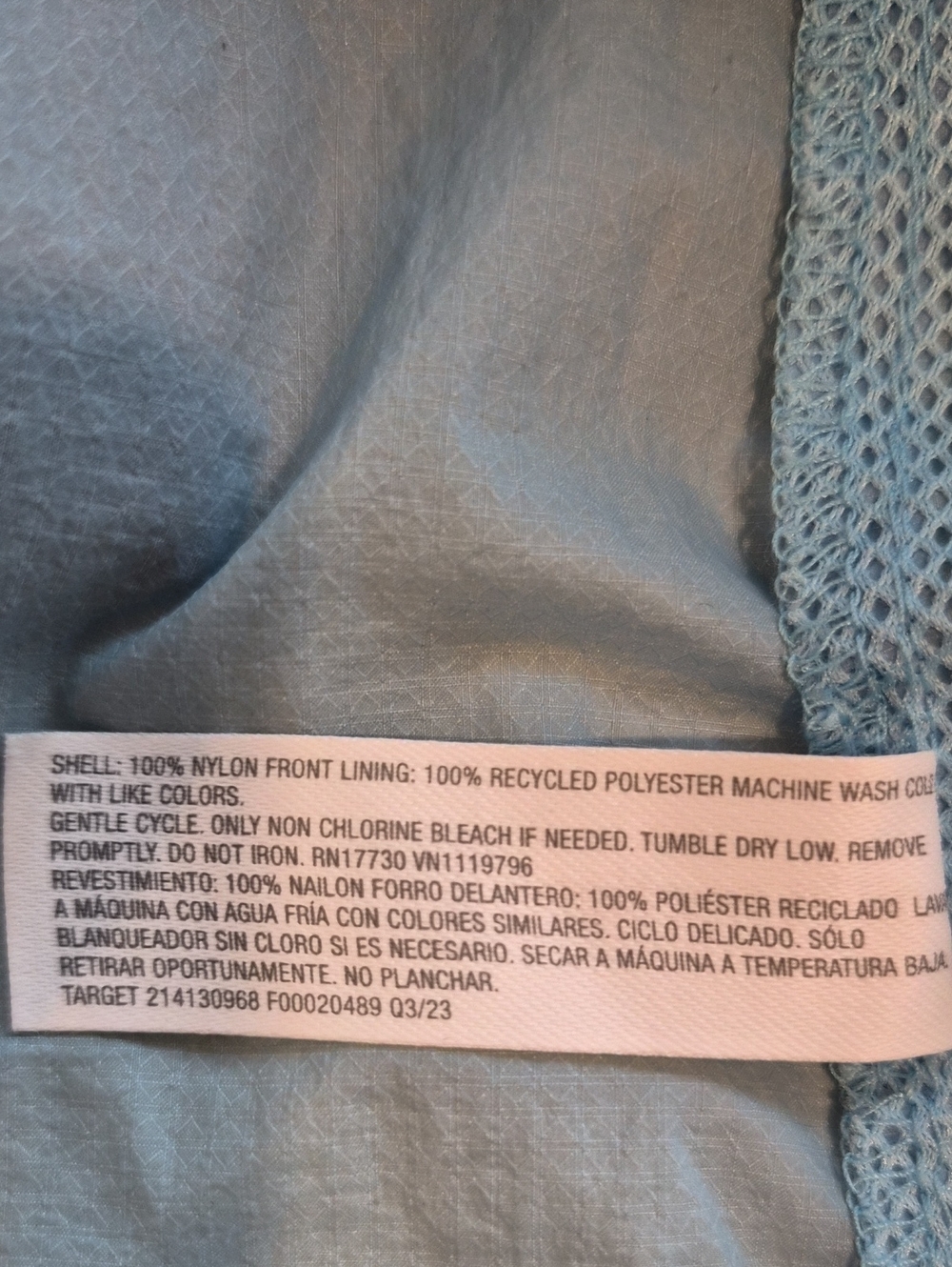 All In Motion Sky Blue Lightweight Utility Jacket - Picture 11 of 11